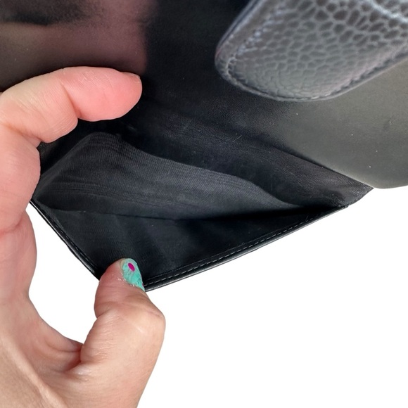 Authentic CHANEL Black Caviar Leather Timeless Long Kisslock Wallet - Picture 9 of 13